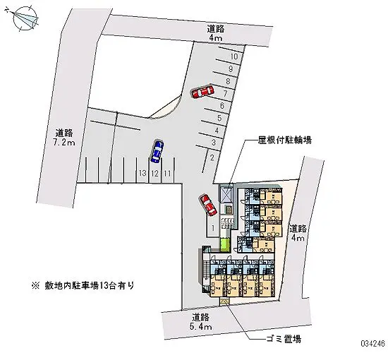 ★手数料０円★苫小牧市寿町１丁目　月極駐車場（LP）
